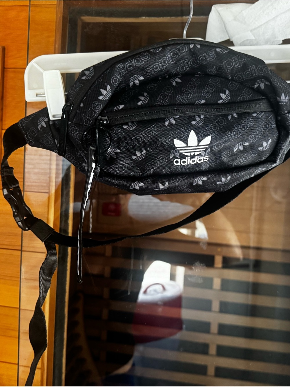 adidas Black Trefoil Logo Waist Pack